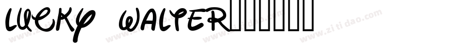 Lucky Walter字体转换